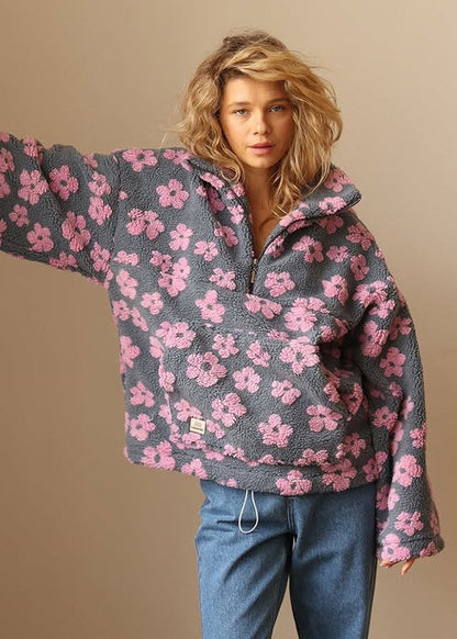 Soft floral sweater for women | Boho style -2