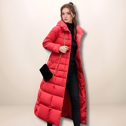 Quilted hooded parka for women | Sill -1
