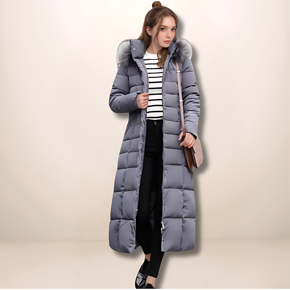 Quilted hooded parka for women | Sill -3