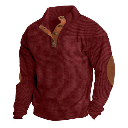 Sport trendy high collar sweater for men | Carl -3