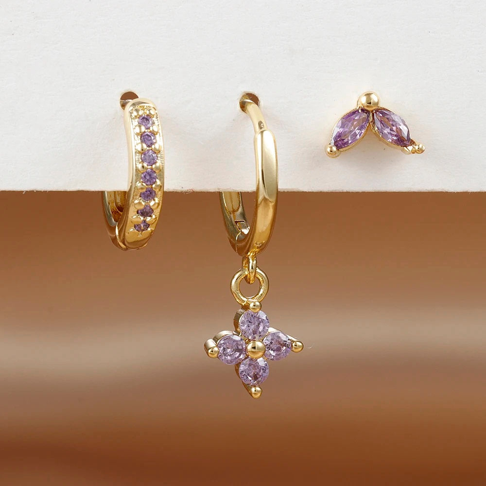 Earrings modern set for women | Eden -8