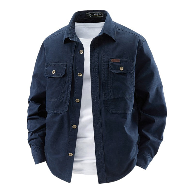 Classic work pockets shirt for men | Brenton -1
