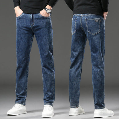 Fleece lined classic denim jeans for men | Kellan -3