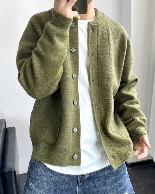 Elegant modern sweater for men | Buttoned -1