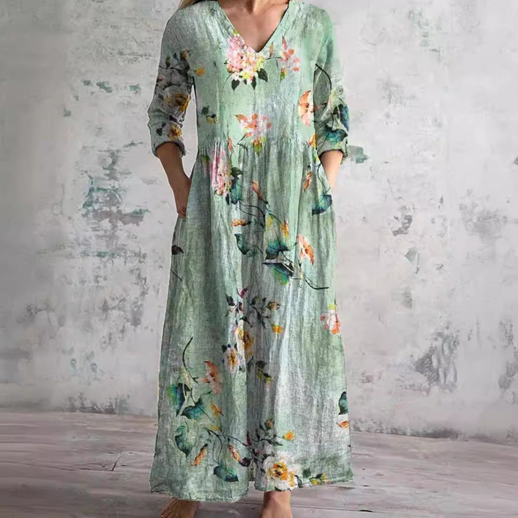 Maxi flowy dress for women | Emmeline -4