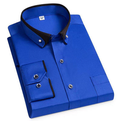 Modern contrasts shirt for men | Laurent -3
