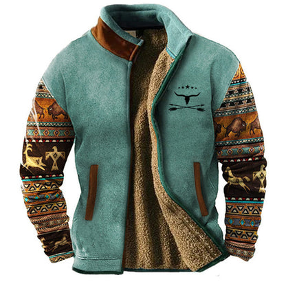 Zip vintage jacket for men | Marvien -2
