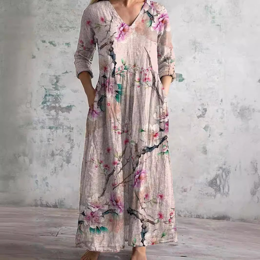 Maxi flowy dress for women | Emmeline -2