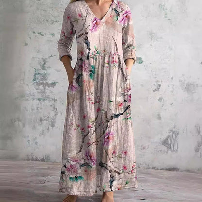 Maxi flowy dress for women | Emmeline -2