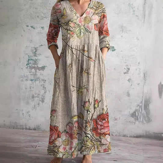 Maxi flowy dress for women | Emmeline -1