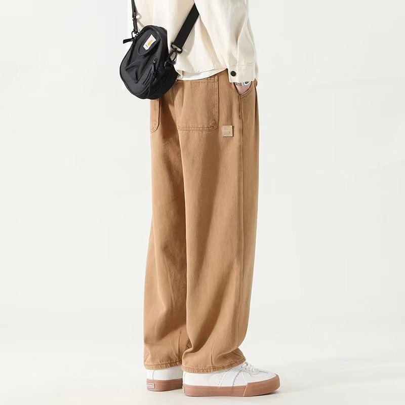 Relaxed wide leg pleated pants for women | Arlen -4