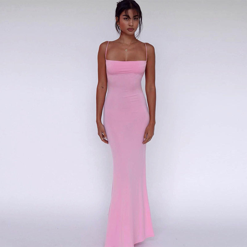 Elegant sexy back nu dress for women | Noemie -4