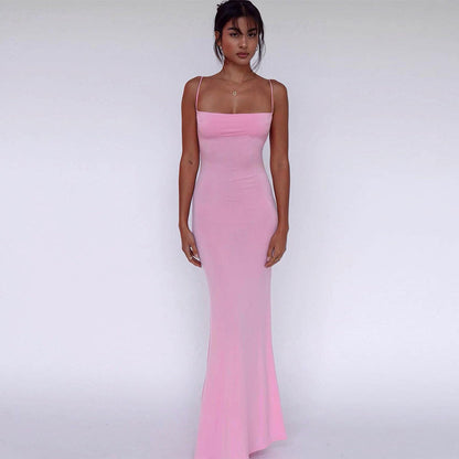 Elegant sexy back nu dress for women | Noemie -4