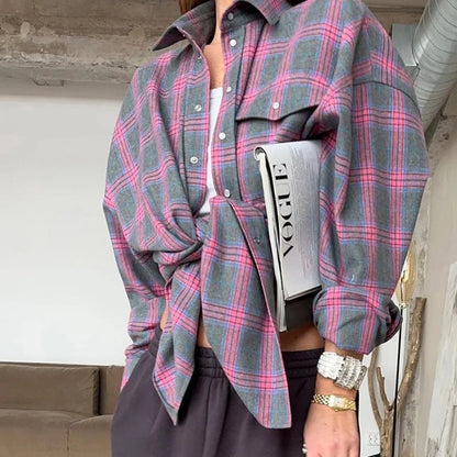 Checked timeless shirt for women | Maple -10