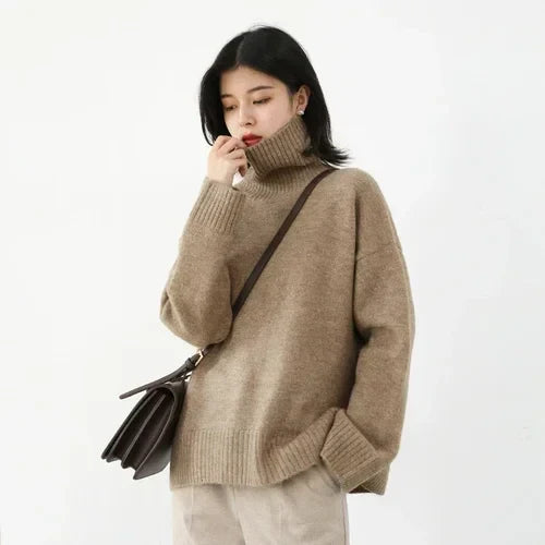 Sweater cosy turtleneck for women | Rosan -3
