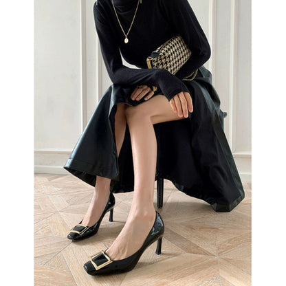 Elegant toe square shoes for women | Livia -2