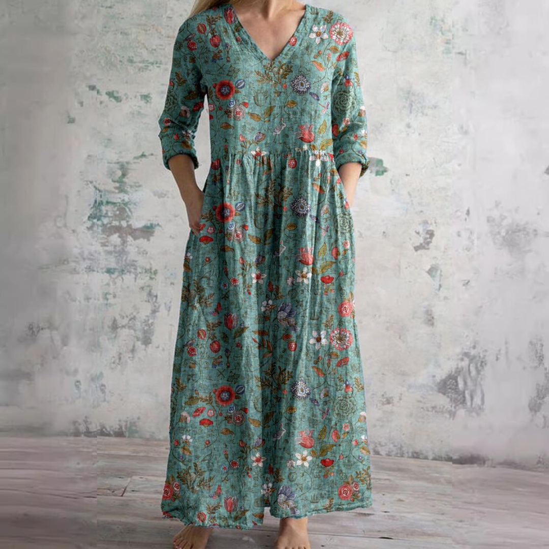 Maxi flowy dress for women | Emmeline -3