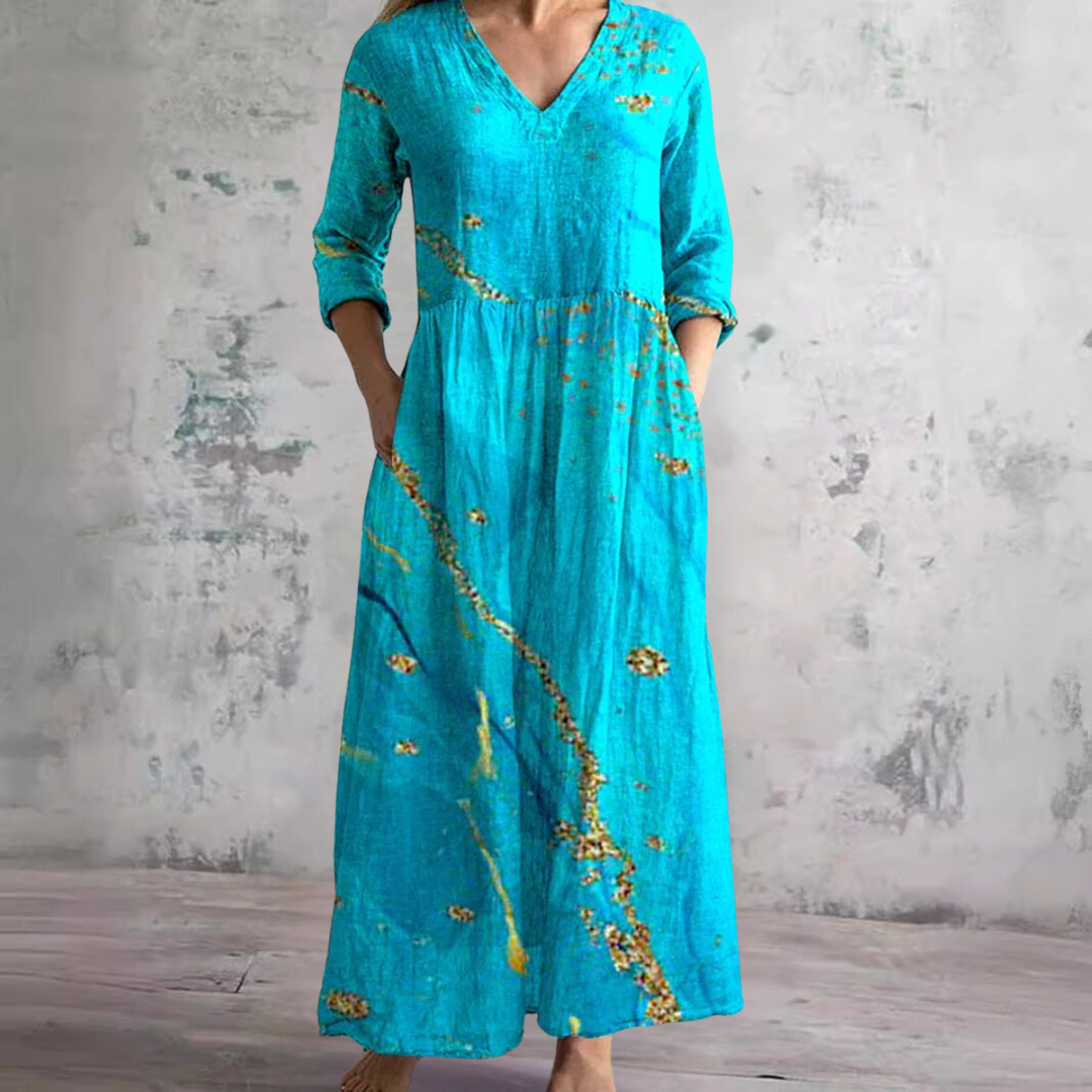 Maxi flowy dress for women | Emmeline -7