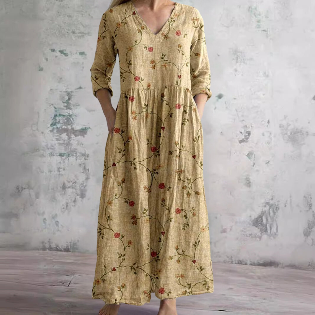 Maxi flowy dress for women | Emmeline -8