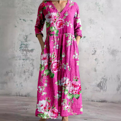 Maxi flowy dress for women | Emmeline -9