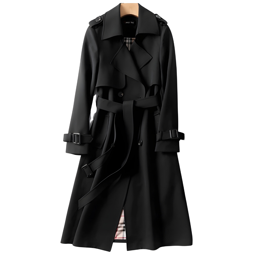 Trench elegant classic coat for women | Belted -2