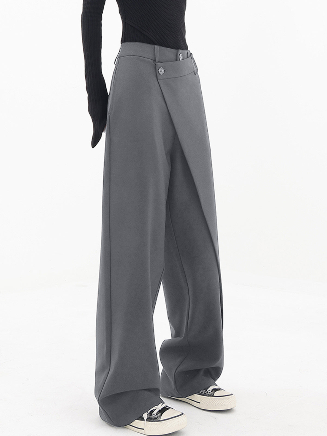 Size asymmetric trousers for women | Daphne -4