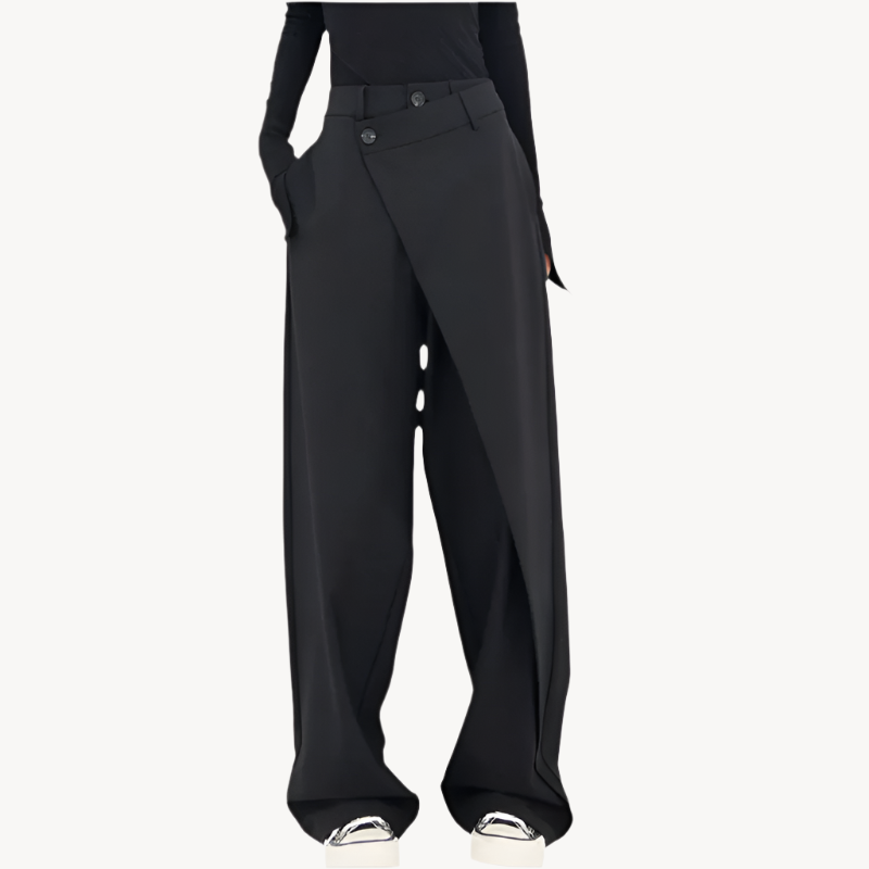 Size asymmetric trousers for women | Daphne -1