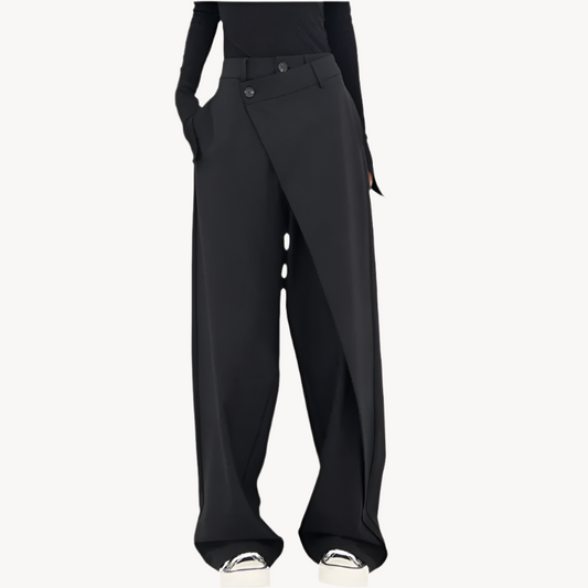 Size asymmetric trousers for women | Daphne -1