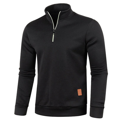 Zip heathered modern sweater for men | Jared -1