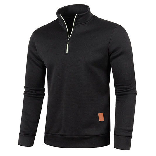 Zip heathered modern sweater for men | Jared -1