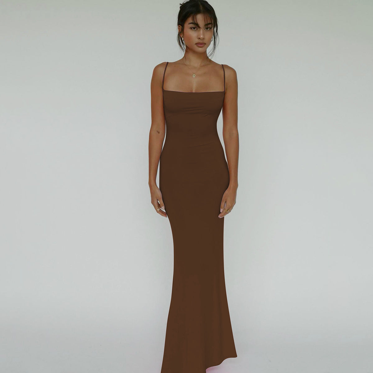 Elegant sexy back nu dress for women | Noemie -2
