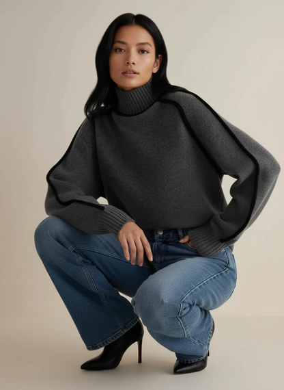 Soft turtleneck sweater for women | Celine essential -15
