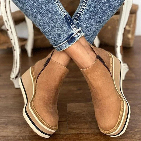 Ankle elegant heeled boots for women | Laura -2