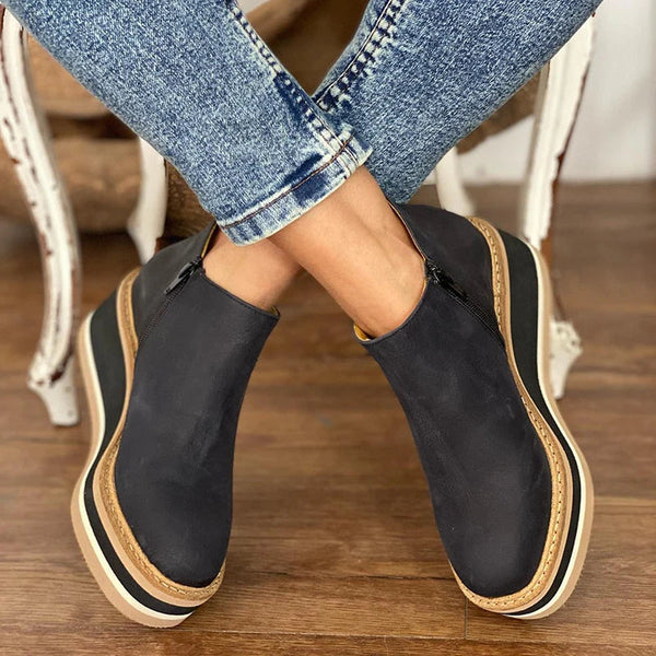 Ankle elegant heeled boots for women | Laura -4