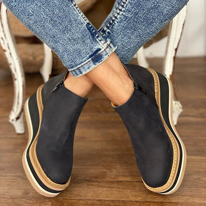 Ankle elegant heeled boots for women | Laura -4