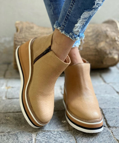 Ankle elegant heeled boots for women | Laura -5