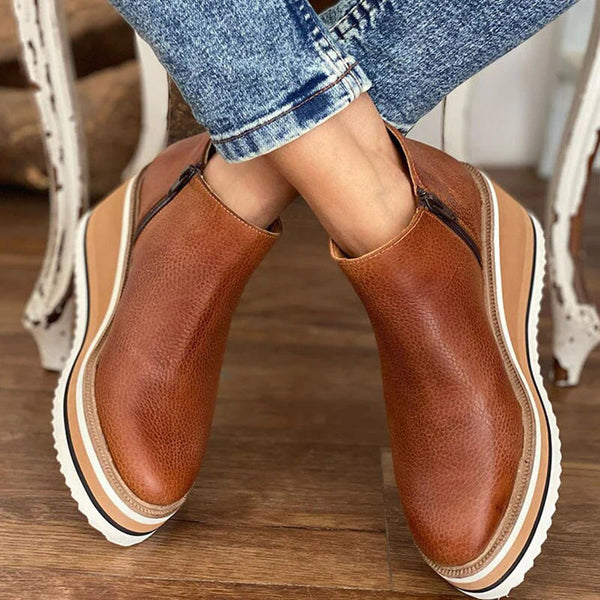 Ankle elegant heeled boots for women | Laura -6