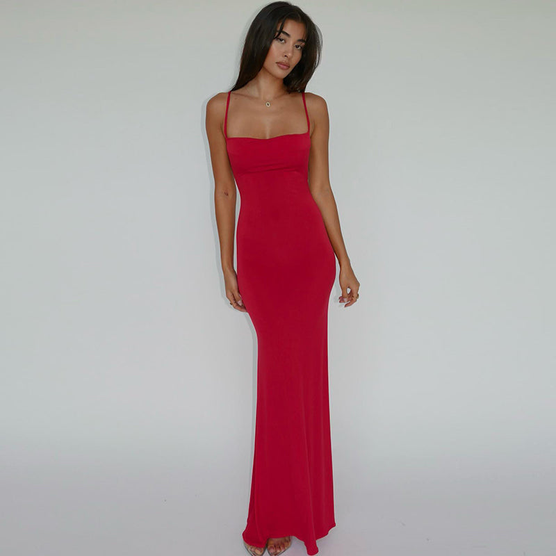 Elegant sexy back nu dress for women | Noemie -6