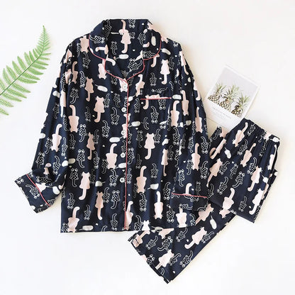 Pyjamas christmas luxurious long-sleeve set for women | SantaPJ -2