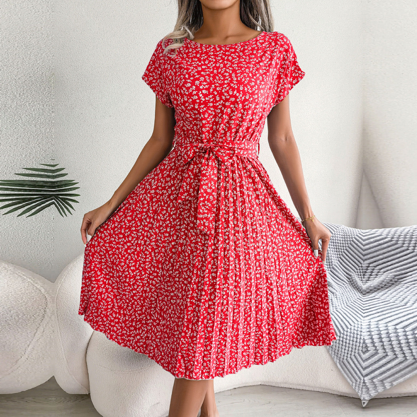 A-line chic dress for women | Janette -5