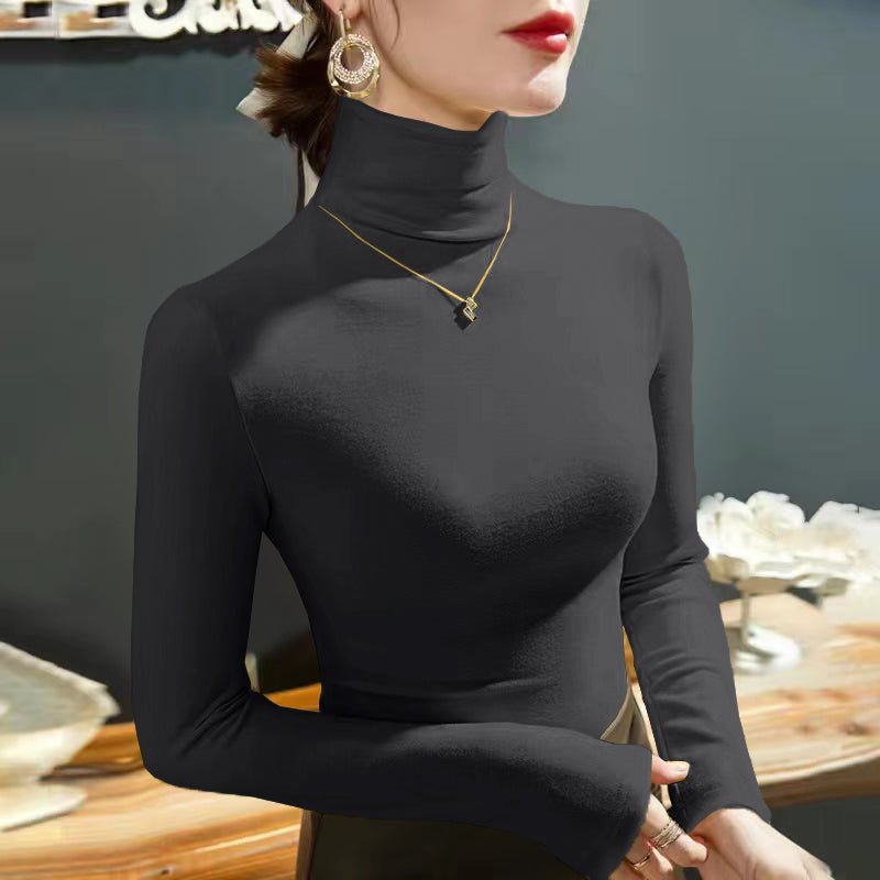 Long-sleeve turtleneck top for women | Elodie -7
