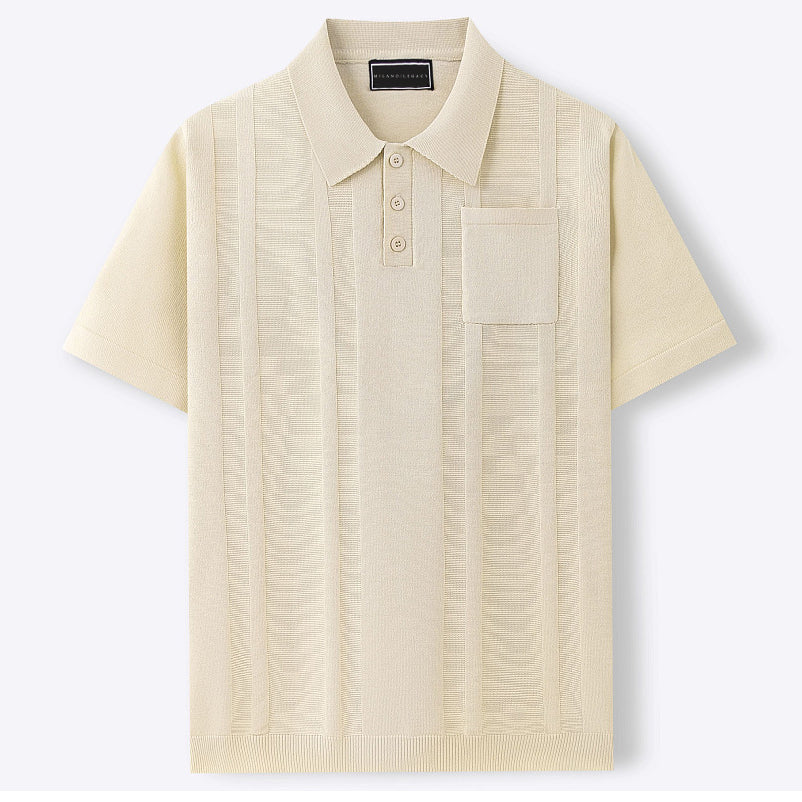 Modern short-sleeve shirt polo for men | Marco -6