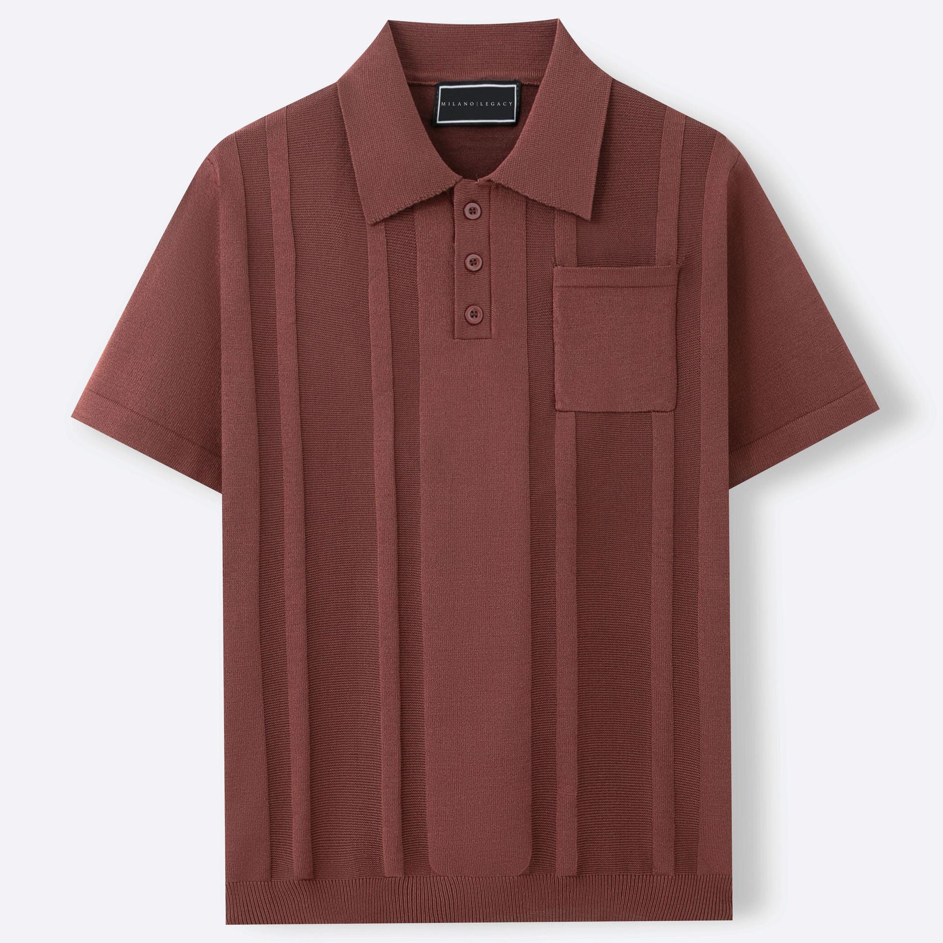 Modern short-sleeve shirt polo for men | Marco -7