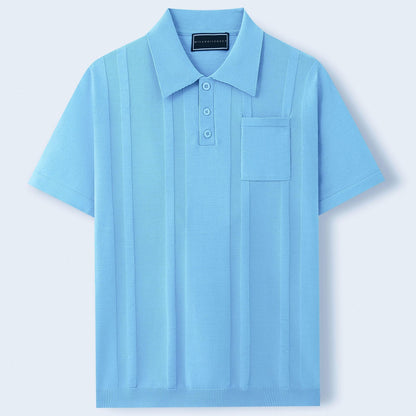 Modern short-sleeve shirt polo for men | Marco -5