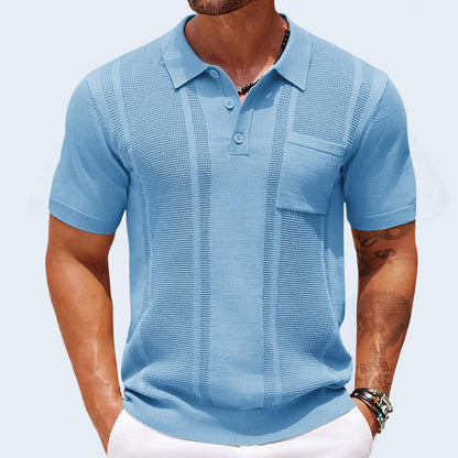 Modern short-sleeve shirt polo for men | Marco -1