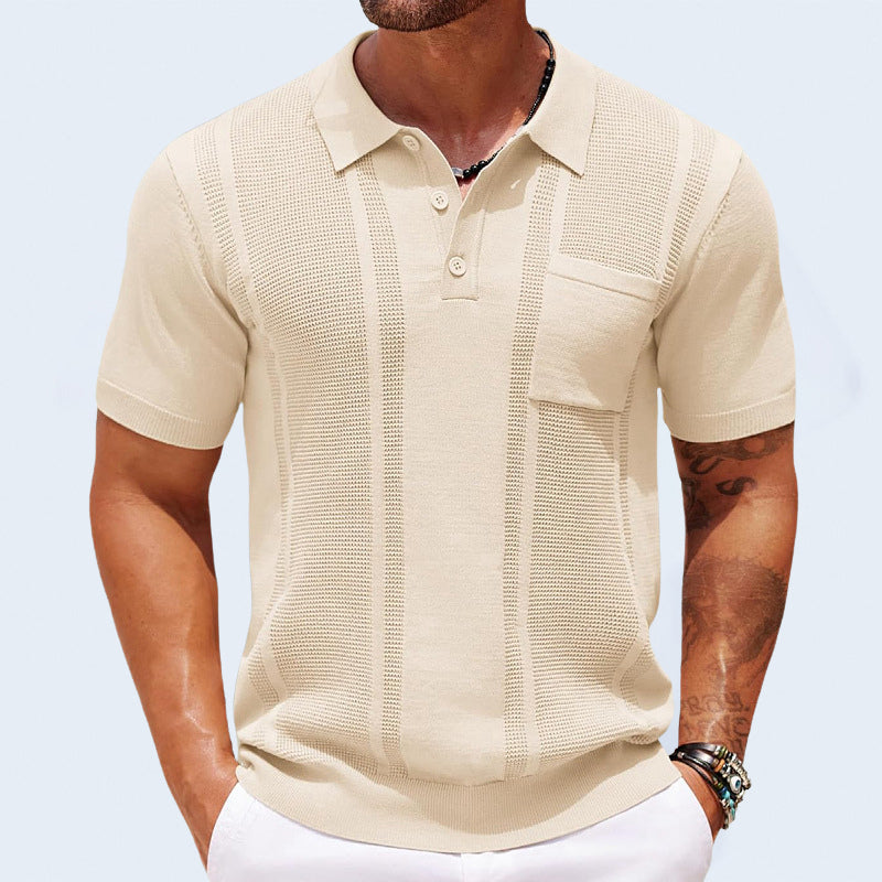 Modern short-sleeve shirt polo for men | Marco -2