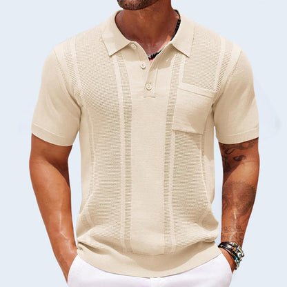 Modern short-sleeve shirt polo for men | Marco -2
