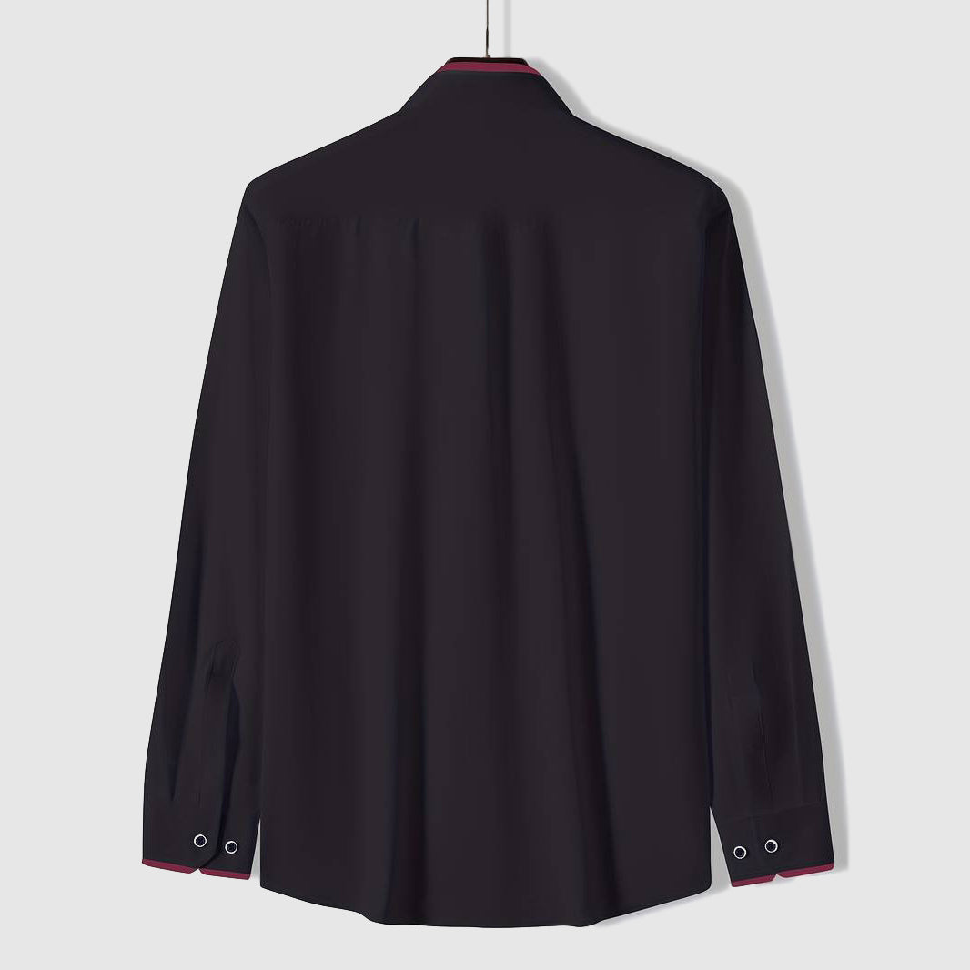 Refined button-up tailored silhouette shirt for men | Elio -7