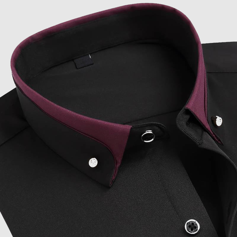 Refined button-up tailored silhouette shirt for men | Elio -8