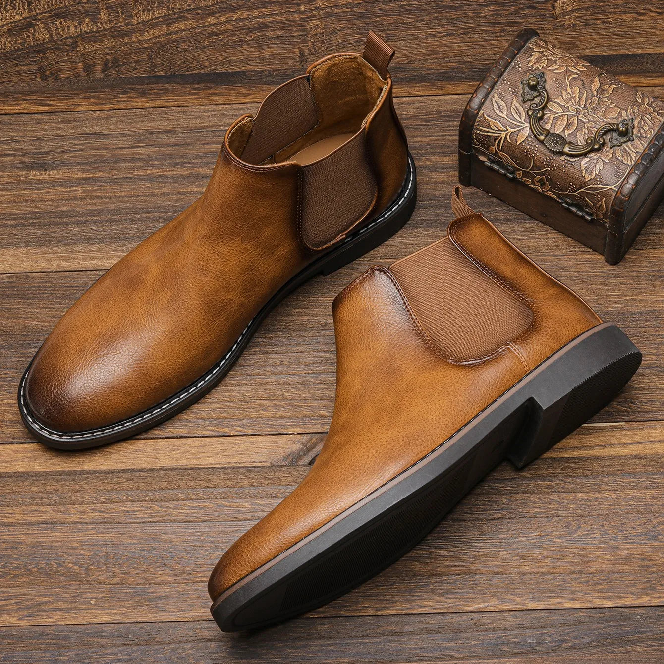 Ankle chelsea elegant boots for men | Adrien -5